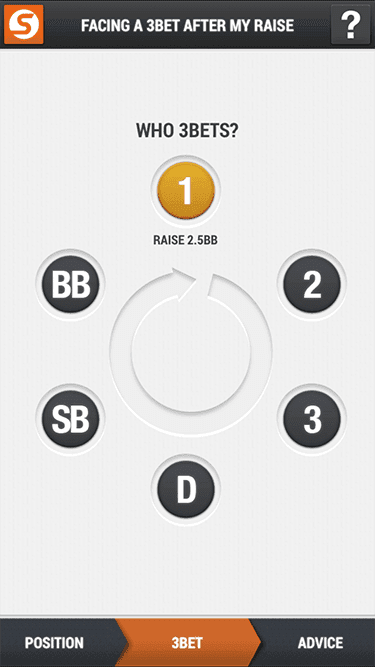 3BETしたプレイヤーを選択